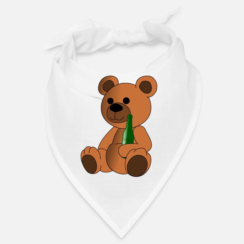 Teddy Bär mit Bierflasche Bandana