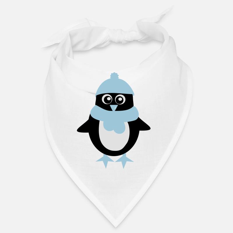 Pinguin - Winter - Weihnachten - Bandana - Weiß