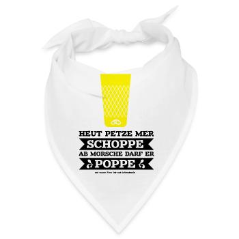 JGA hessisch Frankfurt Apfelwein Crew - Bandana - Weiß - Vorne