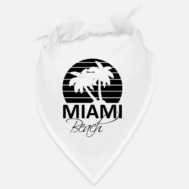 miami beach - Bandana - blanc