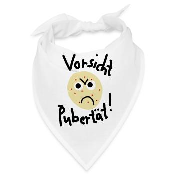 Vorsicht Pubertät - Bandana - Weiß - Vorne
