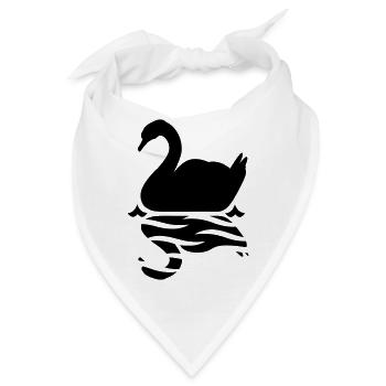 Schwan - Bandana - Weiß - Vorne