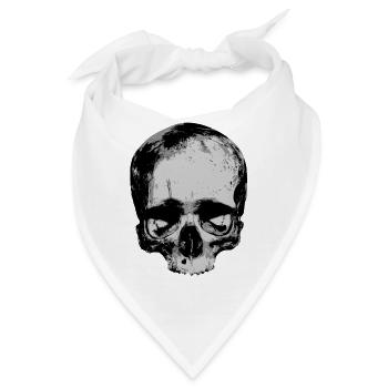 Totenkopf / Skull / Schädel - Bandana - Weiß - Vorne