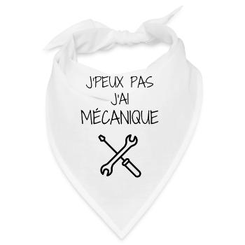 Mechanik / Mechaniker / Auto / Garage - Bandana - Weiß - Vorne