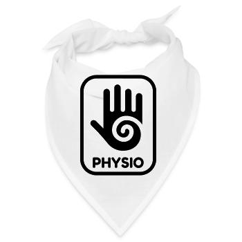 Krankengymnast / Krankengymnastin / Physio / - Bandana - Weiß - Vorne