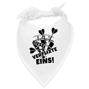 dart dartscheibe humor - Bandana - Weiß - Vorne