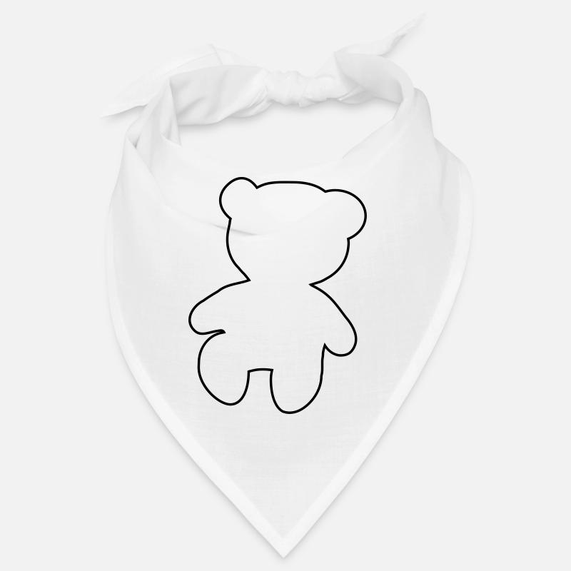 nounours - Bandana - blanc