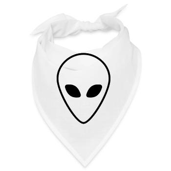 Alien - Bandana - Weiß - Vorne