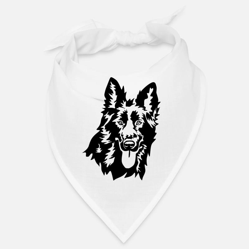 Deutscher Schäferhund Kopf Bandana