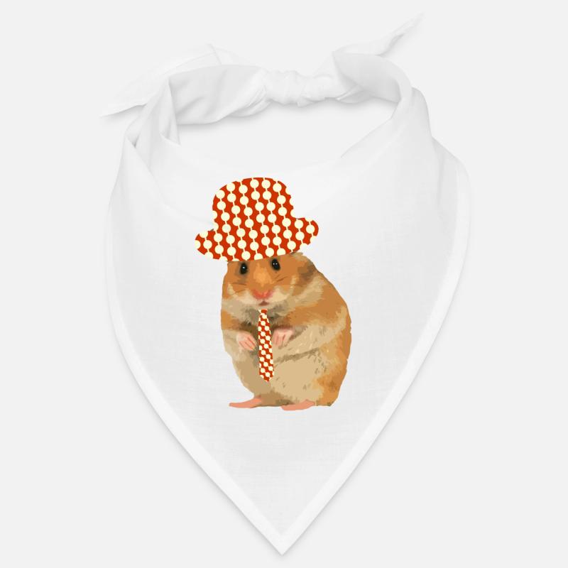 Hamster made chic - hat - tie Bandana
