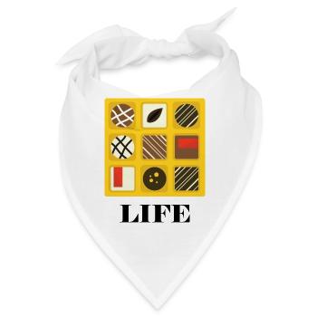 Schachtel Pralinen - Forrest Gump - Bandana - Weiß - Vorne