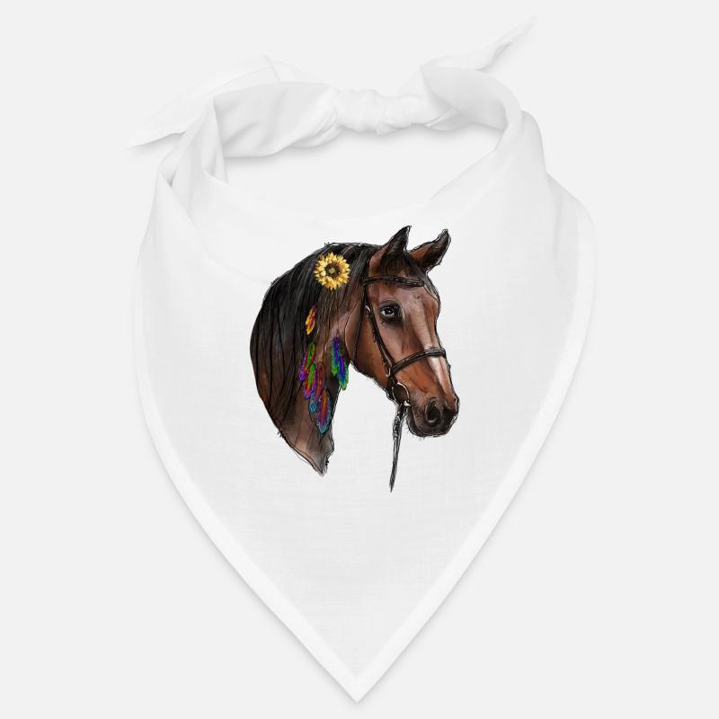 Cheval aquarelle Bandana