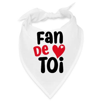 Du bist ein Fan von dir. - Bandana - Weiß - Vorne