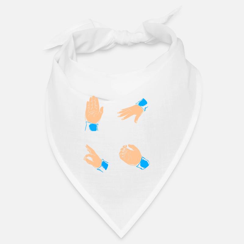 Plongeur Main Signe Scuba Diving - Bandana - blanc