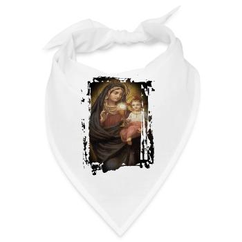 Holly Mary Maria Madonna Mariana Jungfrau Maria - Bandana - Weiß - Vorne