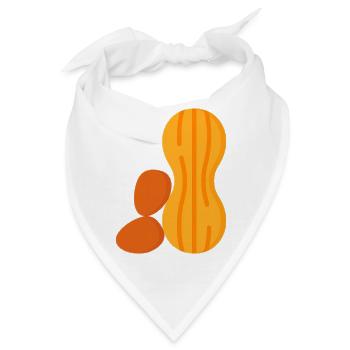 Erdnuss - Bandana - Weiß - Vorne