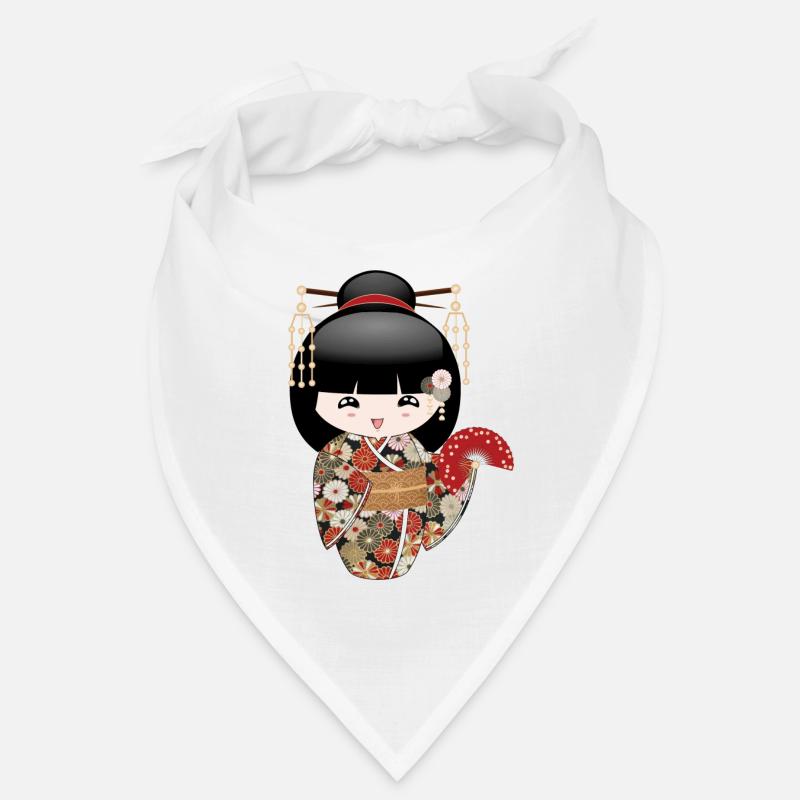 kokeshi fächer Bandana