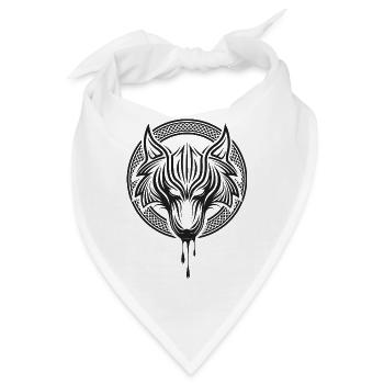 Celtic Wolf - Bandana - Weiß - Vorne