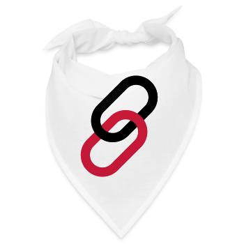 Link als Symbol - Bandana - Weiß - Vorne