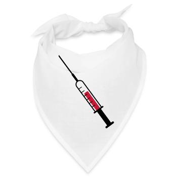 Spritze als Vektor - Bandana - Weiß - Vorne