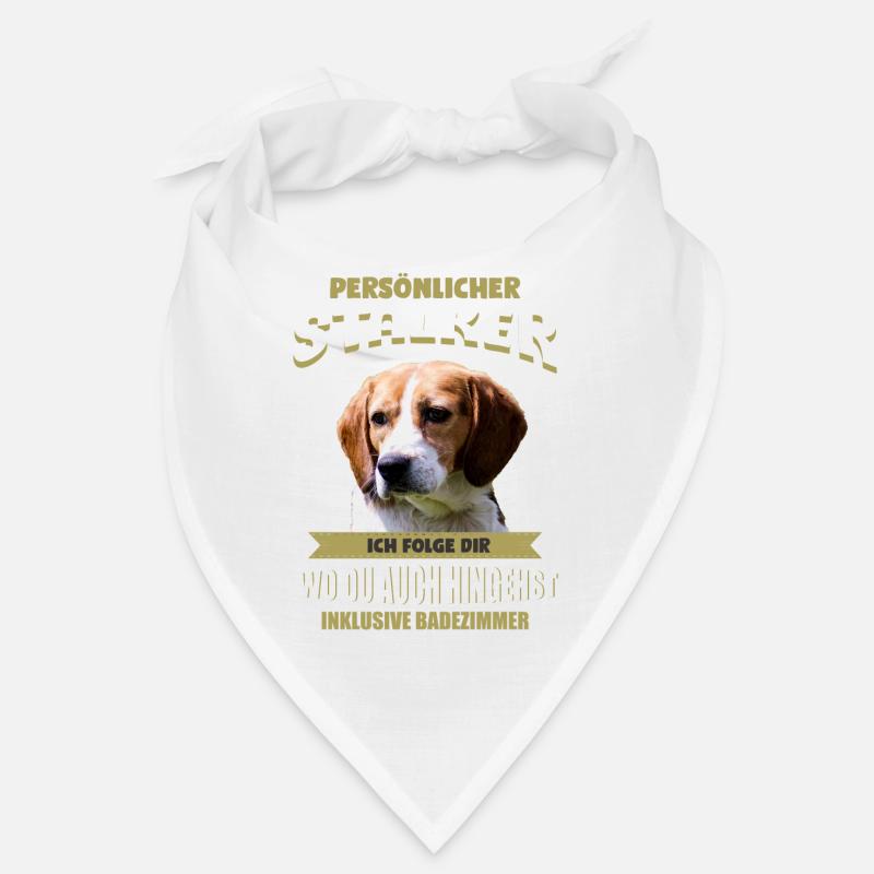 Beagle Hund - Beagle - Bandana - Weiß