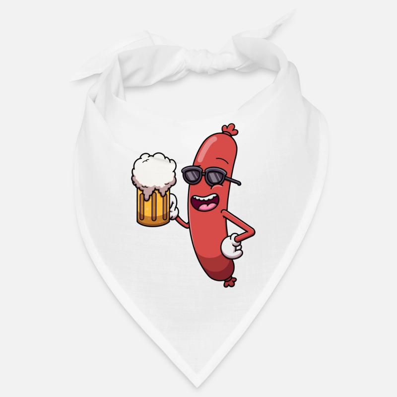 Kühle Wurst mit Bier Bandana