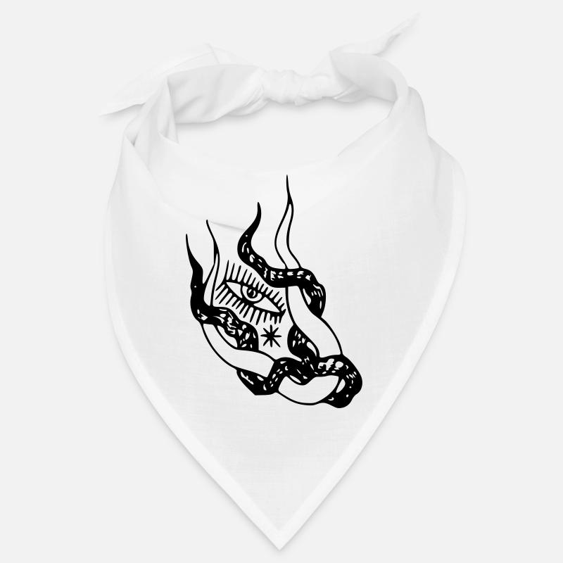 Œil de serpent 2 - Bandana - blanc