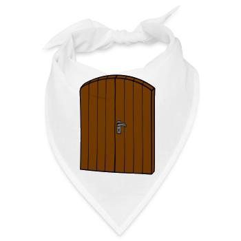 Tür aus Holz - Bandana - Weiß - Vorne