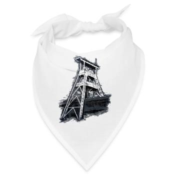Herten Zeche Ewald Schacht 7 - Bandana - Weiß - Vorne