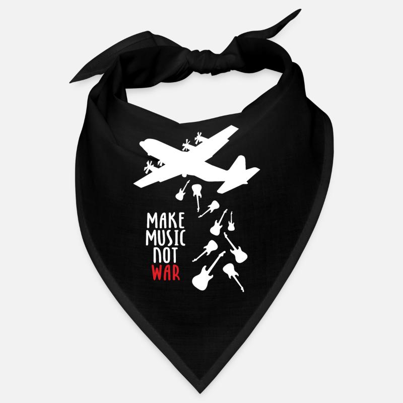 Make Music Not War Bandana