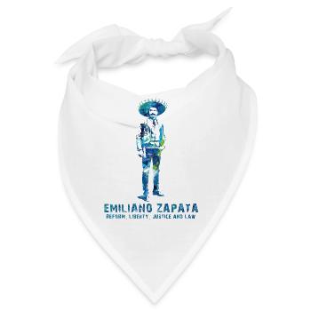 Emiliano Zapata - Bandana - Weiß - Vorne