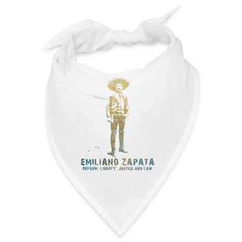 Emiliano Zapata - Bandana - Weiß - Vorne