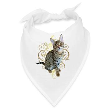 Tabby - Bandana - Weiß - Vorne