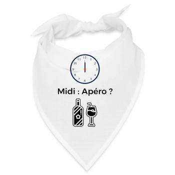 Aperitif zum Mittagessen? - Bandana - Weiß - Vorne