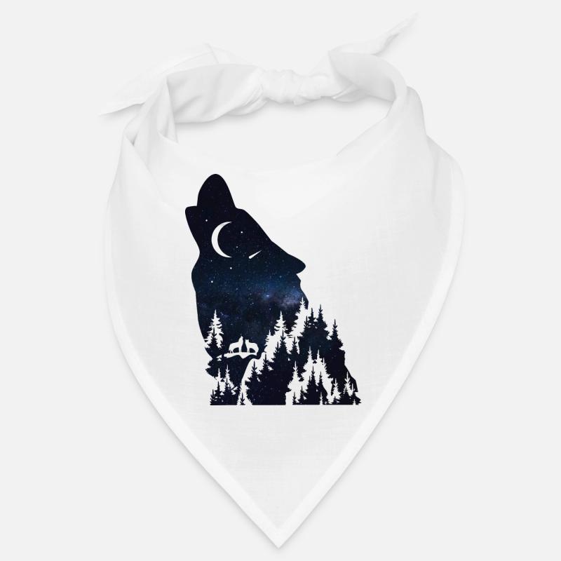 Wolf silhouette Galaxy Bandana