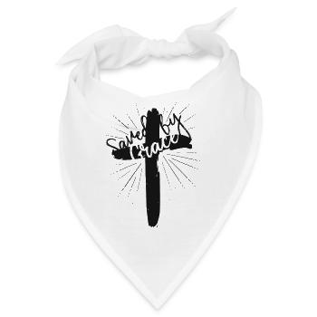 Saved by Grace - Bandana - Weiß - Vorne