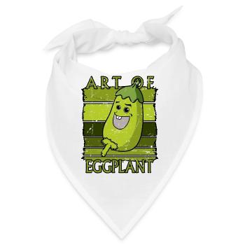 Sexy Aubergine - Bandana - Weiß - Vorne