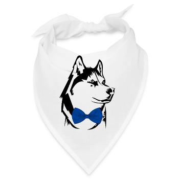 Husky Babykleidung Kinderkleidung - Bandana - Weiß - Vorne
