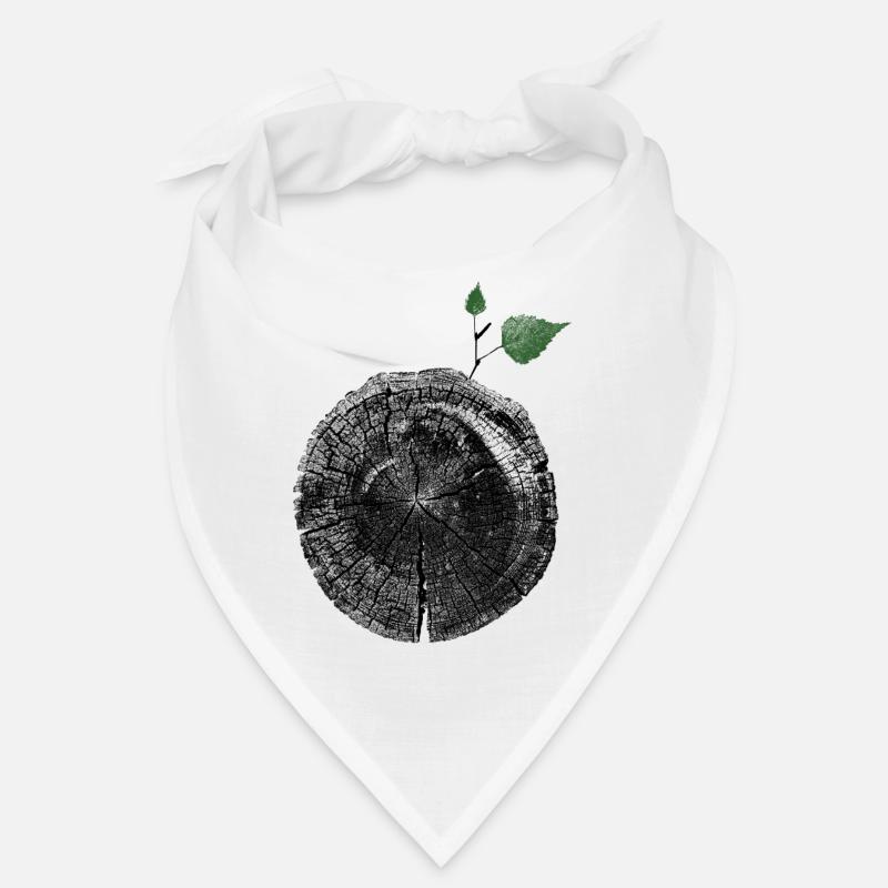Baumstamm mit Blatt Bandana