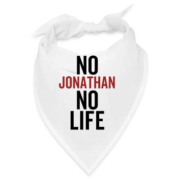 Kein Jonathan Kein Leben - Bandana - Weiß - Vorne