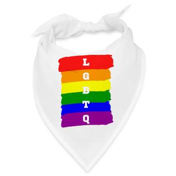 LGBTQ - Bandana - Weiß - Vorne