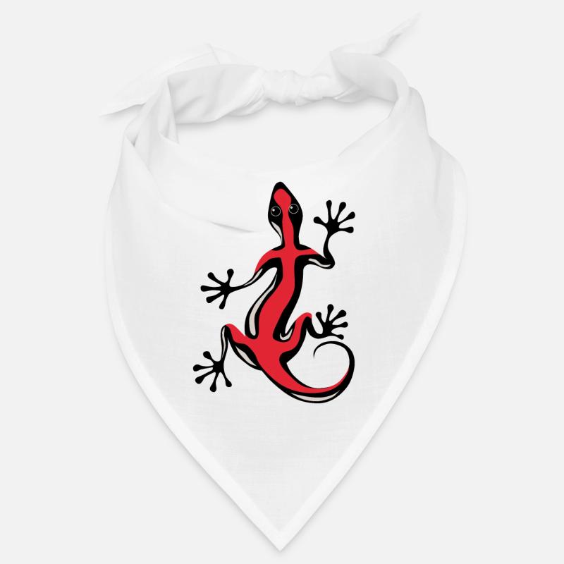Roter Gecko Bandana