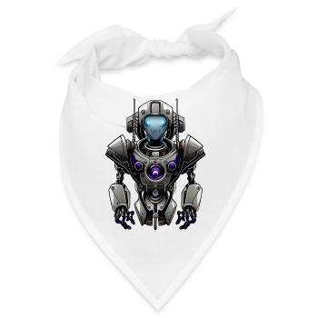 Roboter Beta - Bandana - Weiß - Vorne