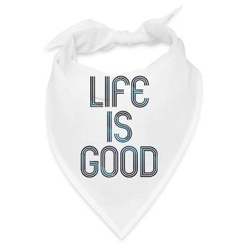 live is good - Bandana - Weiß - Vorne