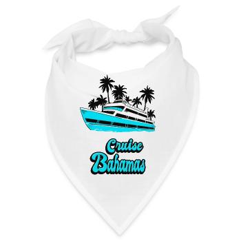 Cruise Bahamas Yacht Design - Bandana - Weiß - Vorne