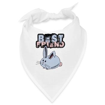 Best Friend Mouse - Bandana - Weiß - Vorne