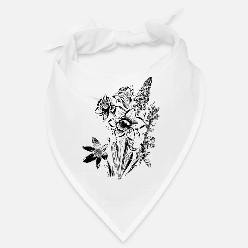 Daffodils Flowers Spring Rock Crystal Bandana