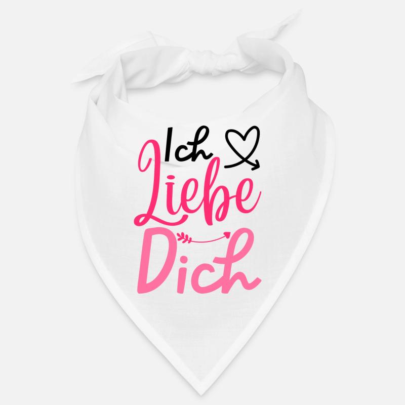 "Ich Liebe Dich" Design, Valentinstagsgeschenk Bandana
