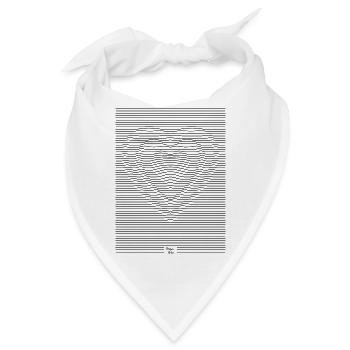 Big Heart - Bandana - Weiß - Vorne