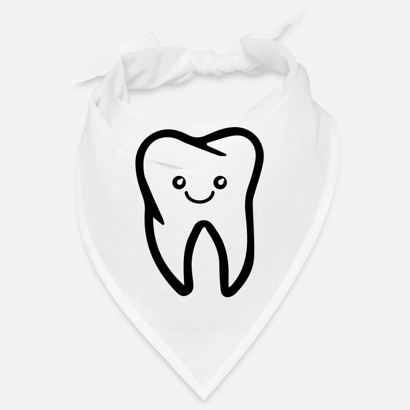 zahn smile - Bandana - Weiß